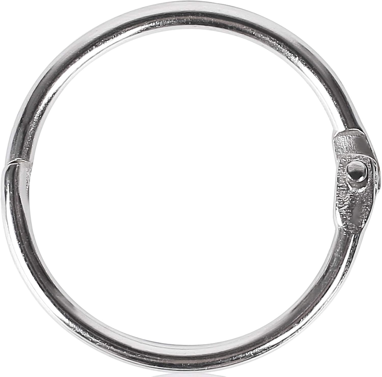 120Pack 1 Inch Binder Rings, Loose Leaf Binder Rings Office Book Rings, Nickel Plated Steel Binder Rings, Key Chain Key Rings, Metal Book Rings for School, Home or Office : Office Products
