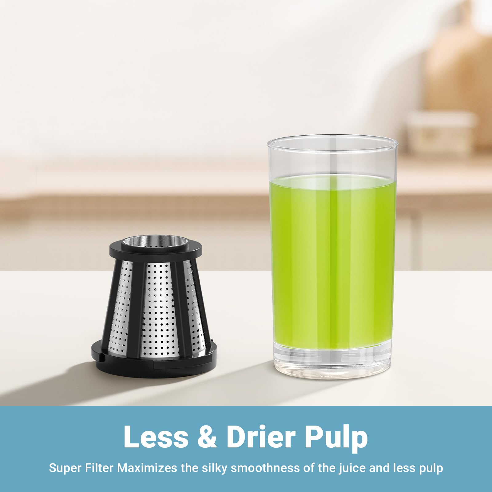 Masticating Juicer Attachment for All Model KitchenAid Stand Mixer, AAOBOSI Cold Press Juicer Attachment w/Clean Brush,as Kitchen Aid Aid Slow Juice Attachment and Accessories(Black)