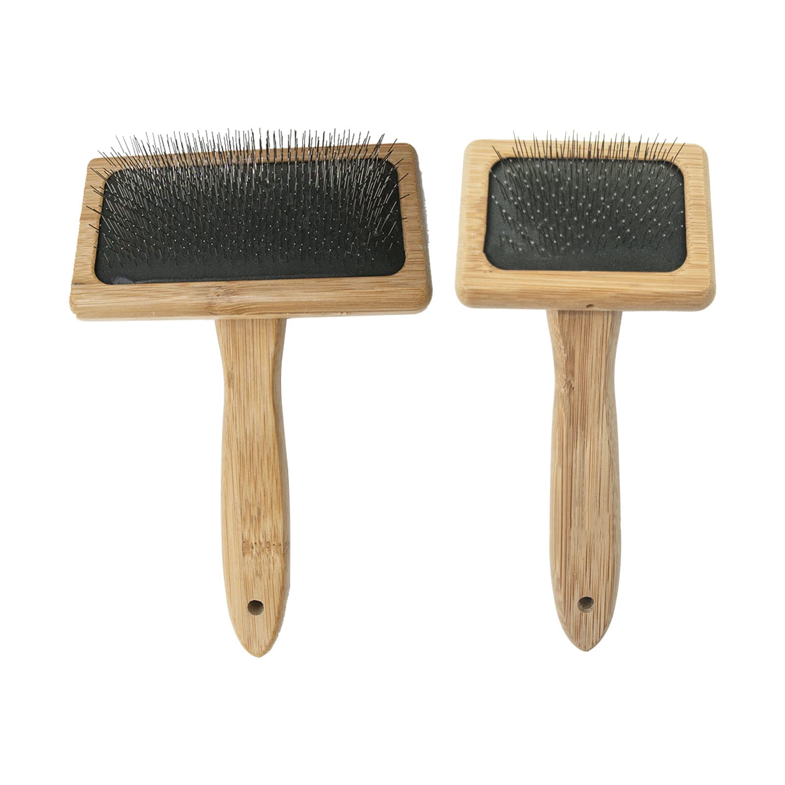 JOJOCY 2Pcs Wool Carders, 2 Sizes Hand Carders for Wool Needle Felting Brush Wooden Wool Carders Needle Felting Wool Carding Brushes for Needle Felting Craft Felt Project