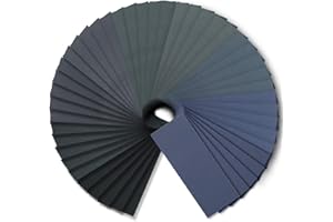 Wet Dry Sandpaper, Assortment 240-3000 Grit for Automotive Wood Plastic Sanding, 90pcs