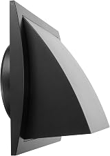 Repa Market 5 Inch Anthracite Exhaust Hood Vent with Rain Cover Backdraft Damper view 9