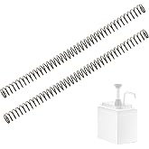 2-Pack 82016 Condiment Pump Replacement Springs for S-erver 100066 | Fits 67540 79840 80320 83000 83420 83480 84965 85781, Replacement for Dispenser Pump Station, Steel Spring, 7 Inch Length