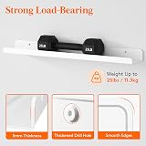 Lifewit Floating Shelves 61cm White Acrylic 2 Pack Wall Shelf U Shape view 4
