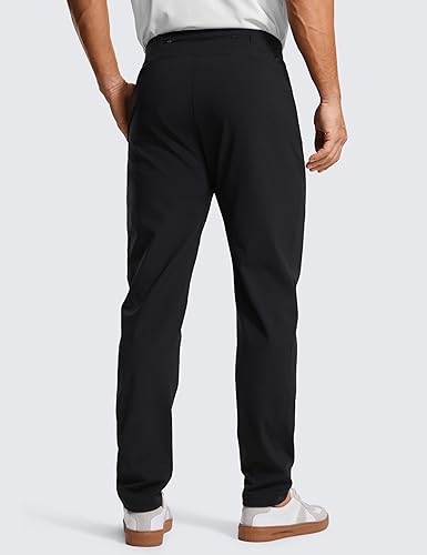 CRZ YOGA Mens 4-Way Stretch Comfy Athletic Pants 30'' Track Hiking Golf  Gym Workout Joggers Work Pants Sweat