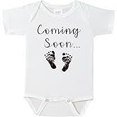 BIBIBLISSBABY Baby Announcements, Coming Soon Funny Pregnancy Announcement Outfit, Pregnancy Announcement for Grandparents
