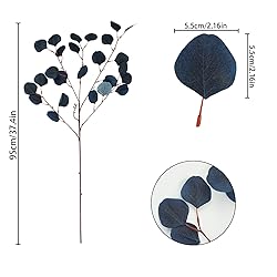 Tepaler 4pcs Artificial Eucalyptus Leaves Stems