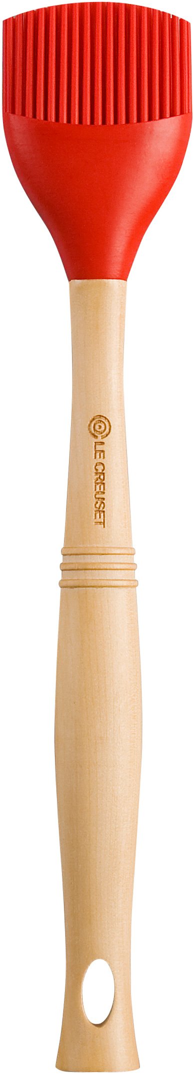 LE CREUSET Silicone Basting Brush With Wooden Handle and Removable Silicone Head, Cerise