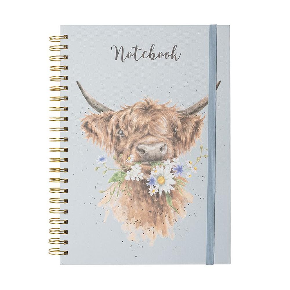 Wrendale Designs by Hannah Dale - Daisy Coo Illustrated Spiral Bound Lined Notebook - A4