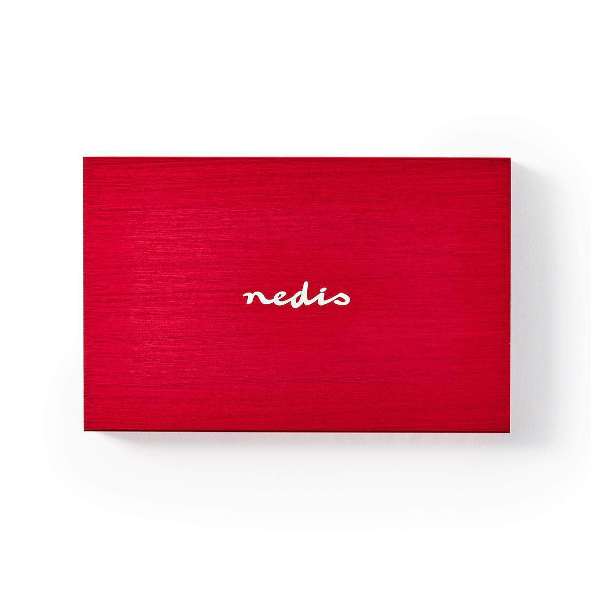 NEDIS Hard Drive Enclosure - 2.5" - SATA III - 6Gb/S - USB 3.2 Gen1 - USB Type-A - Aluminium/Plastic - Red