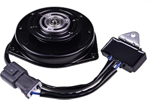 HOLDWELL Radiator Cooling Fan Motor 38616-PWA-J01 38616PWAJ01 Compatible with Honda FIT GD1 1.30L GD3 1.50L 2005-2008 Civic FA1 1.80L 2000-2006 CR-V RE4 2.40L 2007-2011