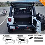 GPCA Cargo Cover LITE for Jeep Wrangler JL 4DR Sports/Sahara/Freedom/Rubicon Unlimited 2018-2019 Model (Under Hardtop) (Under SoftTop)