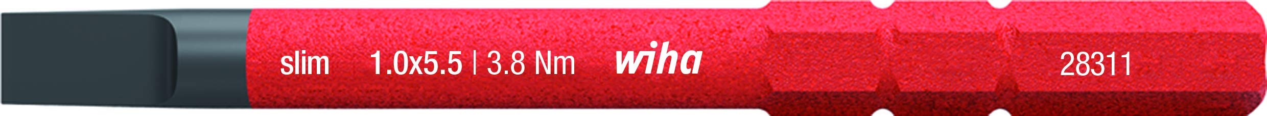 Wiha slimBit Electric 5,5 x 75 mm, Red, (283110055)