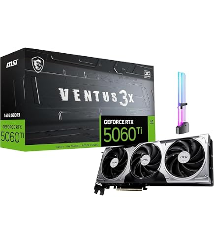 Amazon.com: msi Gaming RTX 5060 Ti 16G Ventus 3X OC Graphics Card