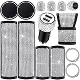 14 Pieces Bling Car Accessories Set, Bling Seat