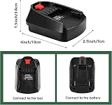 TPDL Adapter for Dewalt 18V Milwaukee M18 to Bosch 18V Green Tools Battery view 3