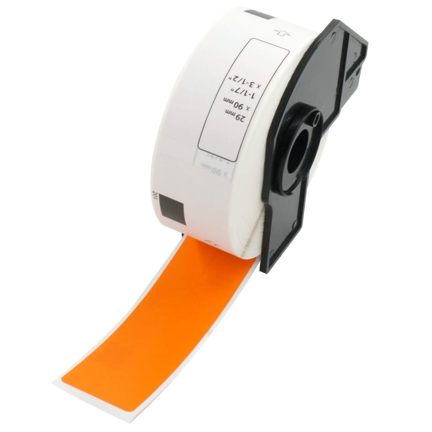 BETCKEY - 400 Orange Labels Replacement for Brother DK-11201, 29mm x 90mm Standard Address Labels Compatible with Brother QL Label Printers