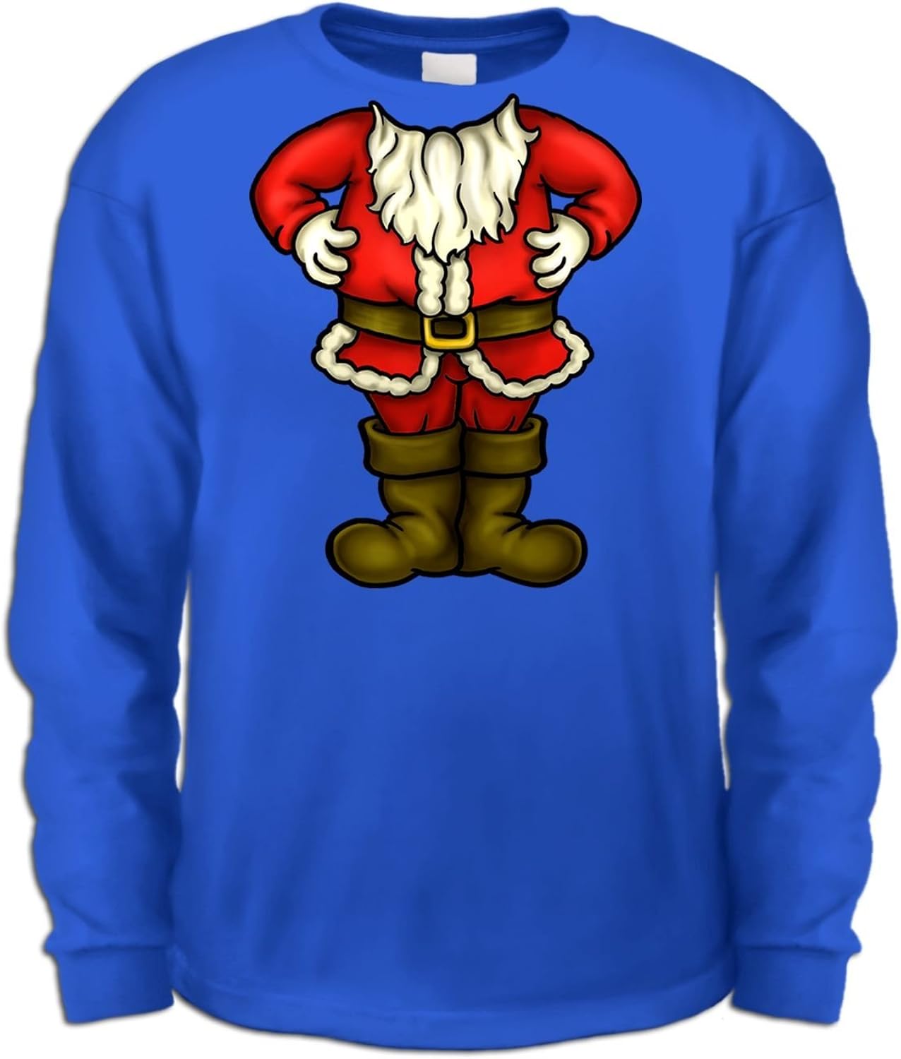 Kinder-T-Shirt mit Weihnachtsmann-Motiv, langärmelig: Amazon.de: Bekleidung