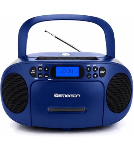 Amazon.com: GPX BCA209BU Portable Am/FM Boombox with CD and