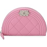 CHANEL Women's Pre-Loved Chanel Pink Caviar Boy Zip Around Coin Purse, Pink, One Size