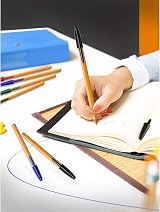 BIC Orange Fine Ballpoint Pens 0.8 mm Box of 20 Black Ink view 2
