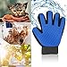 Pet Grooming Glove - Massage Magic Hair Remover - Perfect for Dogs and Cats with Long and Short Fur Single Hand