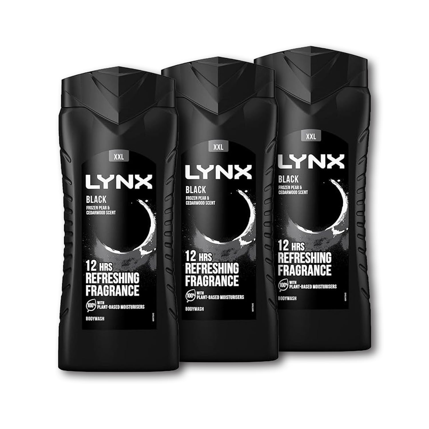 Lynx XL Black Shower Gel Bodywash for men 500 ml Pack of 3