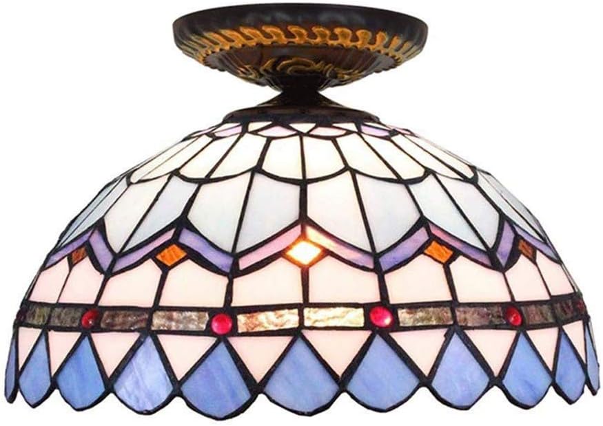 Sutianzhang Lamp Shade 12in Style Ceiling Light Blue