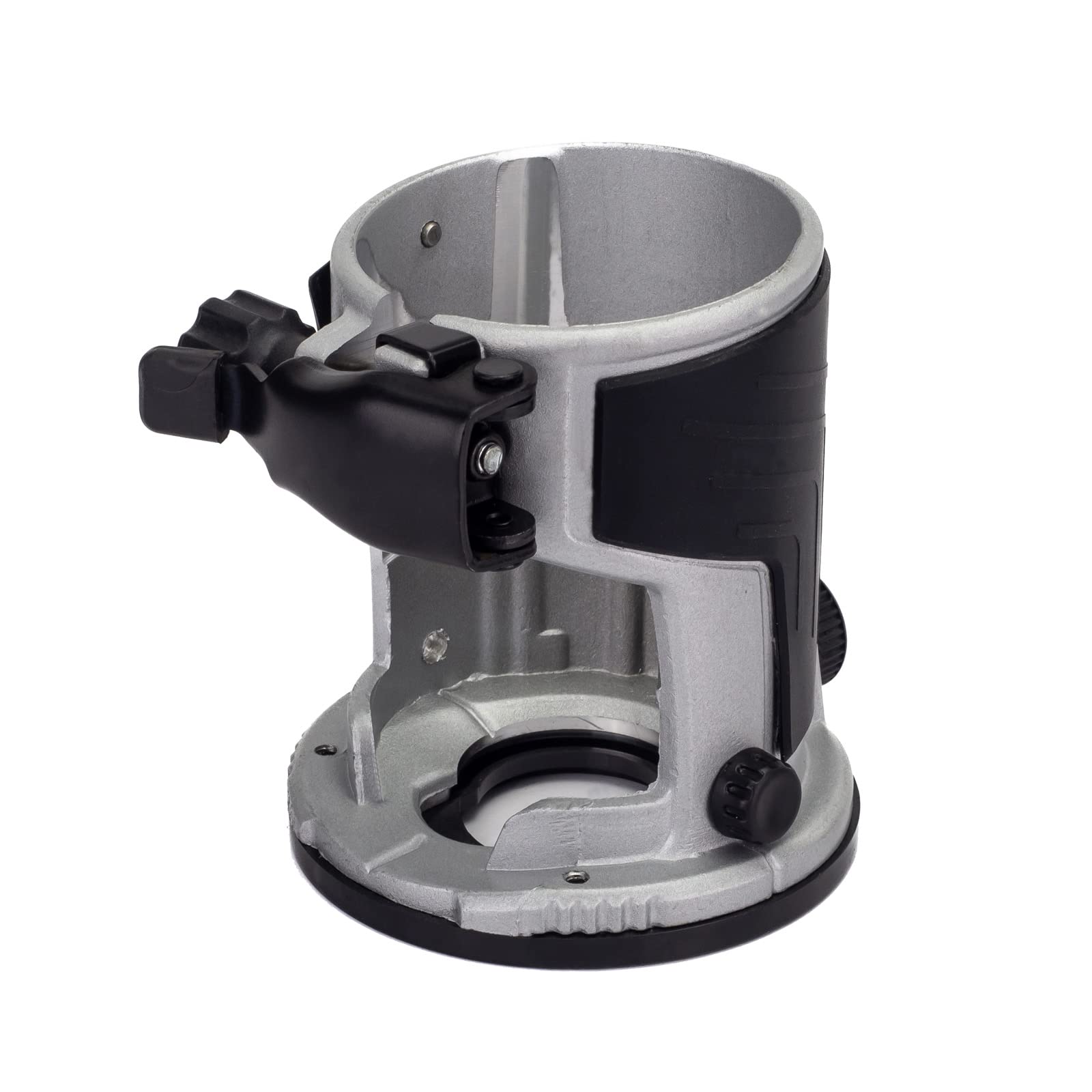 JCB Trimmer Router Base for Use with 18v Router with Aluminium Base, Non-Slip Body Grip, Rack and Pinion Precision Depth Adjustment System, 3 Year Warranty