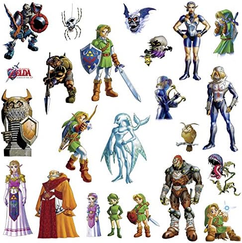 23 New THE LEGEND OF ZELDA WALL DECALS Kids Game Room Stickers Bedroom Decor
