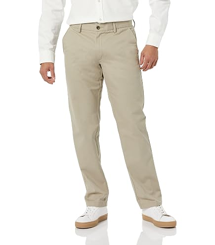 Men's Wrinkle-Resistant Dress Pants No-Iron Classic Fit Hidden