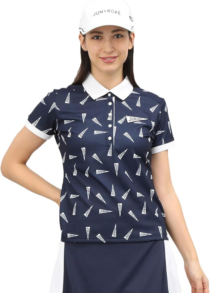 Amazon ポロシャツ レディース ジュン ロペ ジュンアンドロペ Jun Rope ゴルフウェア Erm ゴルフシャツ 通販