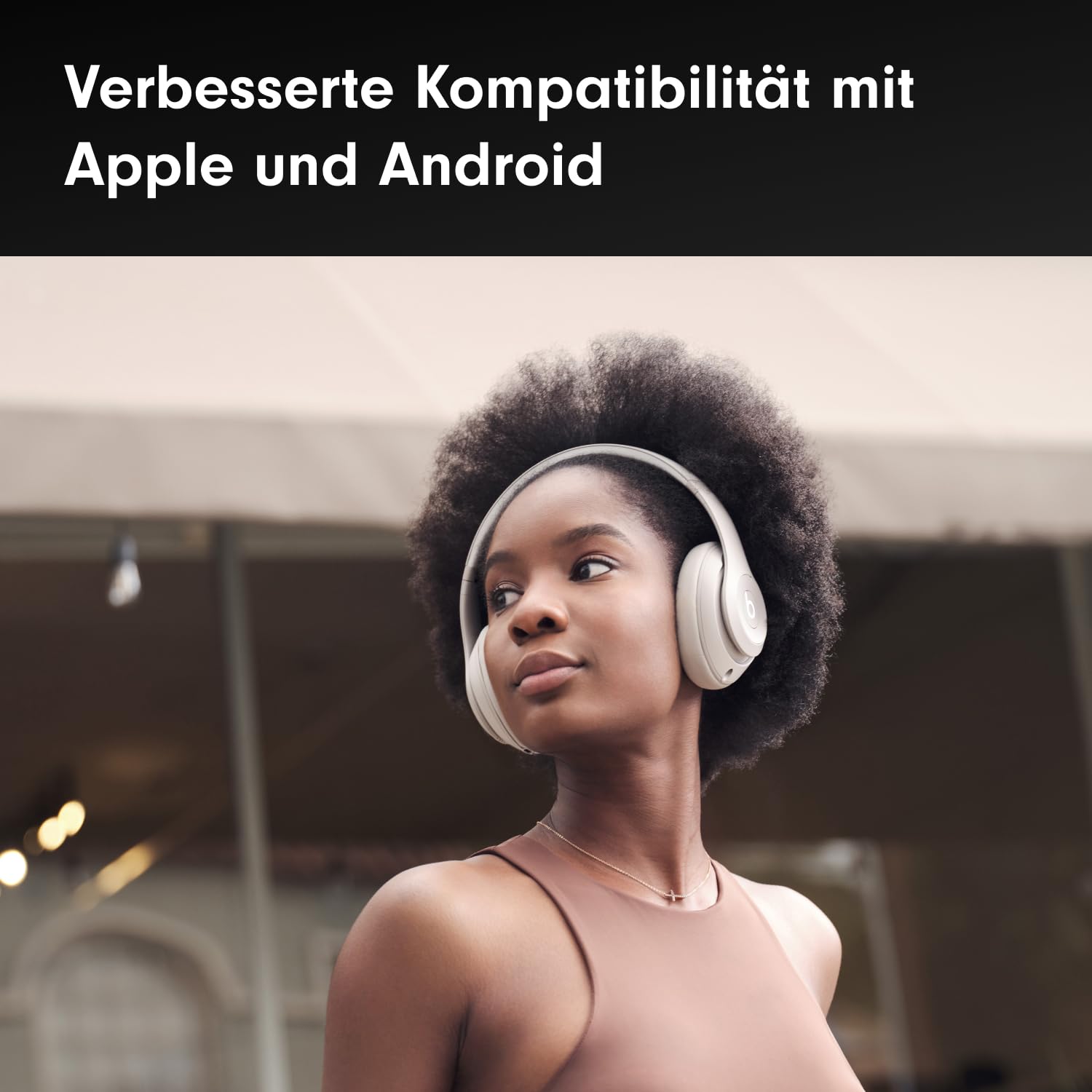 Beats Studio Pro – Kabellose Bluetooth Noise Cancelling Kopfhörer – Personalisiertes 3D Audio, USB-C verlustfreies Audio, Apple & Android Kompatibilität, Bis zu 40 Stunden Wiedergabezeit - Sandstein 4