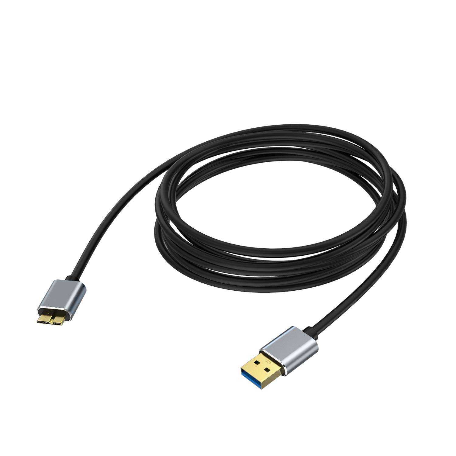 CBUS USB A to USB Micro-B 3.1 Gen1 SuperSpeed 5Gbps Cable Compatible with Nikon D850, D5, D500, D810, D810A and CANON EOS 1D, 5D, 5DS R, 7D or Cameras (Black, 1,5m)