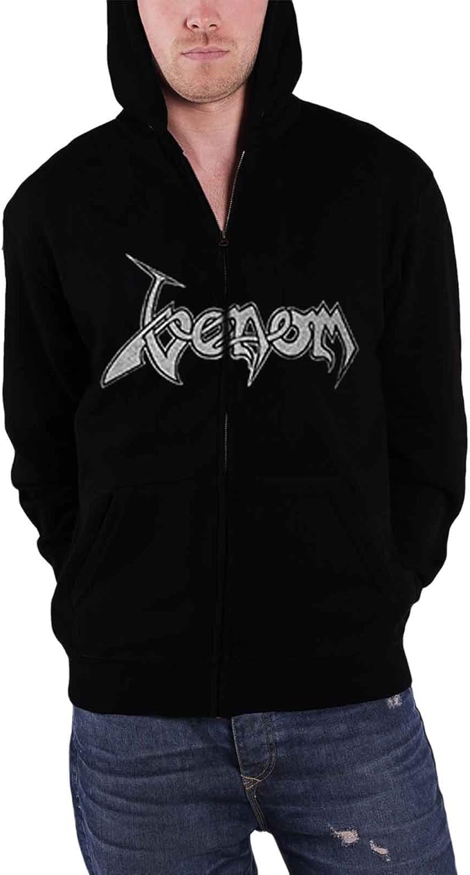 venom black metal hoodie