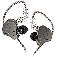 KZ ZSN Pro IEM Headphone, KZ Earbuds with Dual Drivers 1BA 1DD High Fidelity in Ear Monitor Best Earbuds Earphone with Detachable Cable for Singers(ZSN Pro No MIC, Gray)