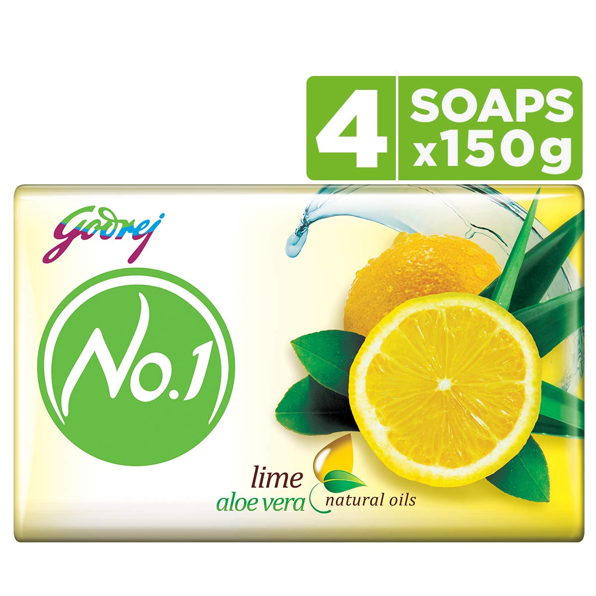 Godrej No.1 Bathing Soap - Lime \u0026 Aloe 