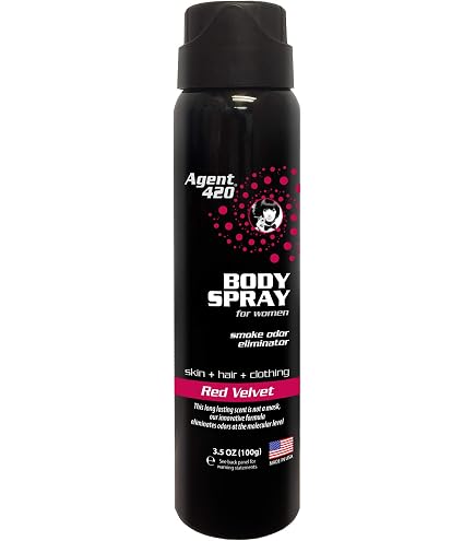 Amazon.com : Agent 420 Cannabis & Cigarette Smoke Odor Body Spray for Men,  3.5 oz — Eliminates Odors at the Molecular Level (King) : Health & Household