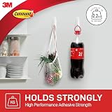 Command Large Wire Hook White 1 Hook and 2 Adhesive Strips Holds 2.2kg view 4