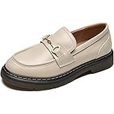 Slip On Chunky Loafers for Women Comfortable Oxford Platform Loafers Lug Sole