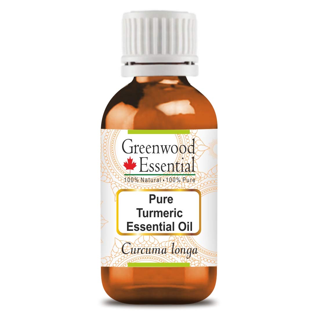 Greenwood Essential Pure Turmeric Essential Oil (Curcuma Longa) Steam Distilled Natural Therapeutic Grade 30ml (1 oz)