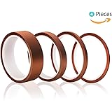 High Temp Tape, Elegoo 4 Pack Polyimide High Temperature Resistant Tape Multi-Sized Value Bundle 1/8’’, 1/4’’, 1/2’’, 1’’ with Silicone Adhesive for Masking, Soldering etc.