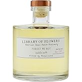 Library of Flowers Forget Me Not Bubble Bath for Women, 17 fl oz, Bath Gift | Osmanthus &amp; Orchid, Bubble Skin Care, Foaming Bath, Luxury Bath Soaks for Women, At Home Spa