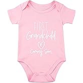 listery First Grandchild Baby Bodysuit Pregnancy Announcement For Grandparents Baby Announcement First Grandbaby Infant