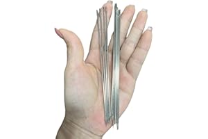 55 TRENDS 10 Pieces Upholster Sewing Needles Large Eye Needle for Hand Sewing Act Embroidery Leather Craft and Jewellery (6 Inch)