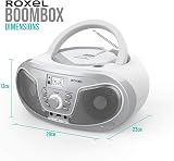 Roxel RCD-S70BT Portable Boombox CD Player with Remote Silver view 4