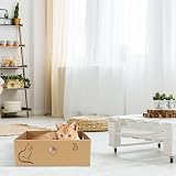MUAEEOK Cat Scratching Board with Box 5 Pcs Reversible Corrugated Cardboard view 5