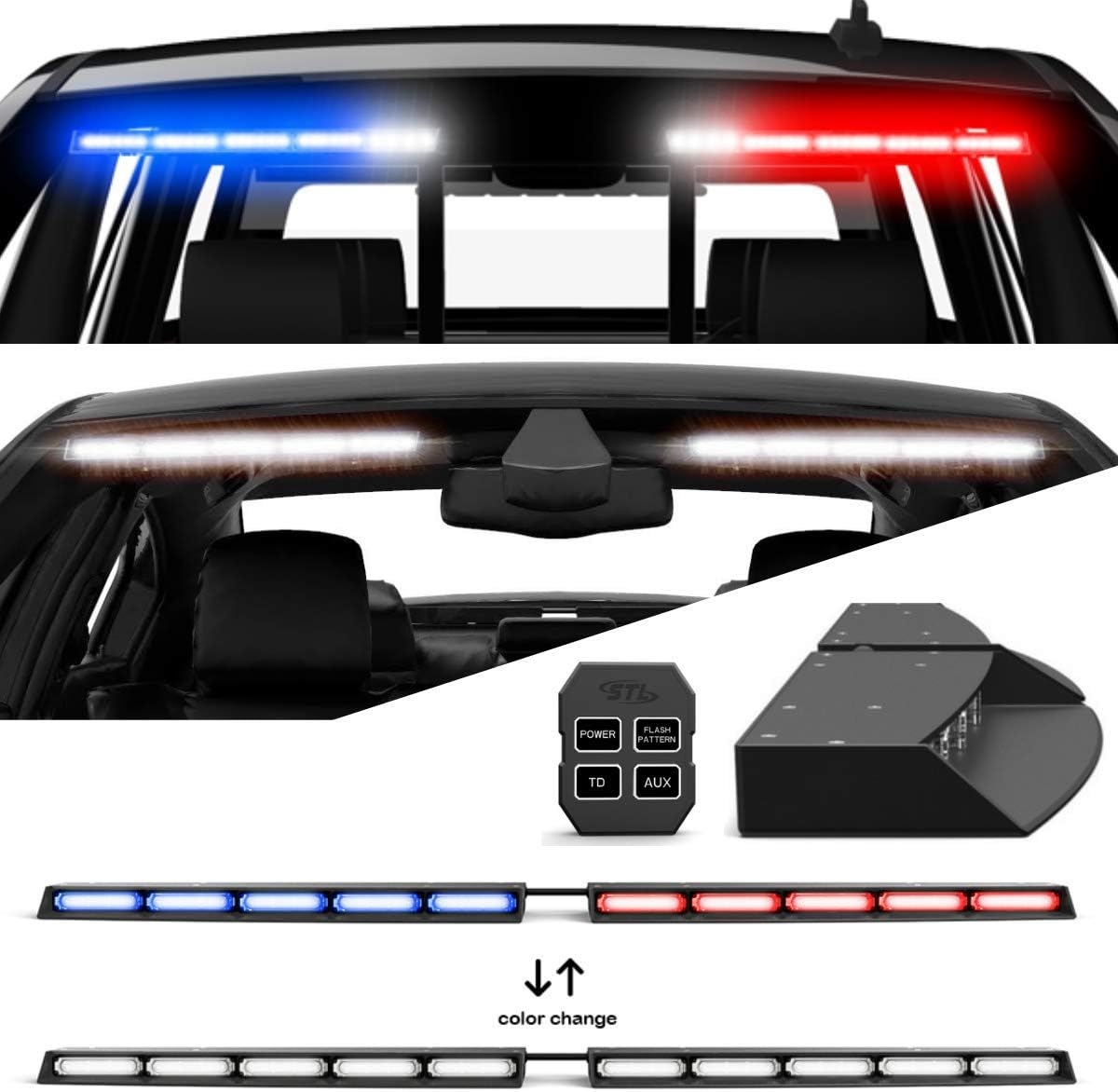 SpeedTech Lights Super Take Down Raptor TIR Upper Windshield Interior