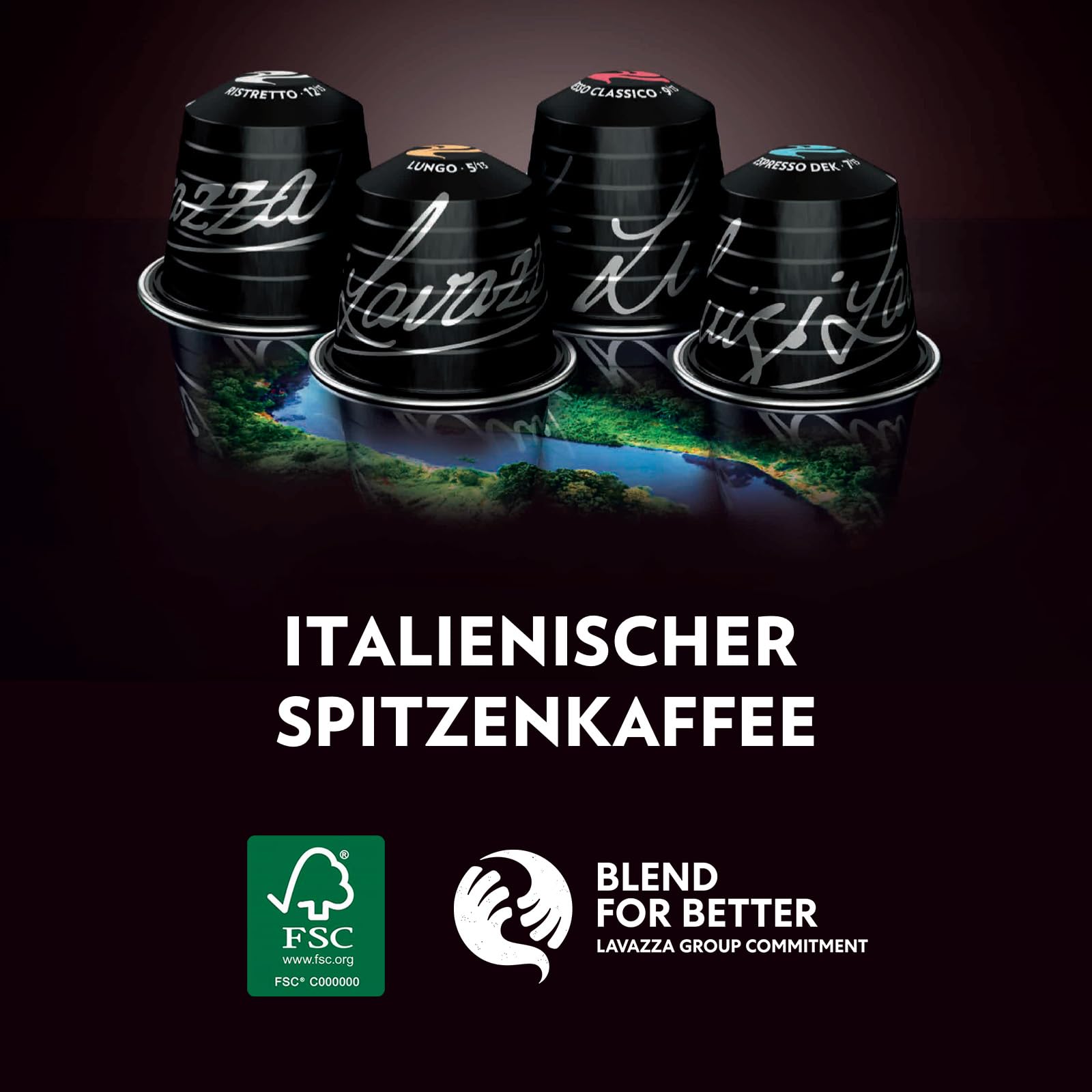 Lavazza dark-roast Espresso Ristretto, intensiv und vollmundig, 10 Kapseln, Nespresso kompatibel 3