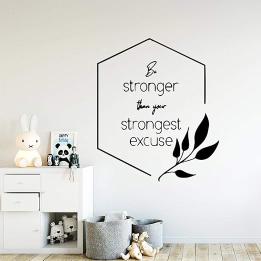 Ajcwhml Lindo Para Ser Mas Poderoso Cita Arte De Pared Apliques