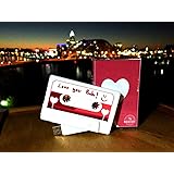 The Original MASHTAPE--Heart Balloon Design for Loved One, 8GB USB Cassette Flash Drive